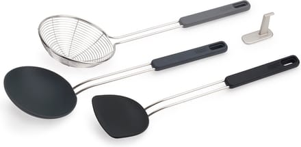 Joseph Joseph - Elevate Fusion Wokset 3-Delig - Siliconen - Zwart