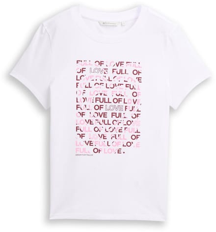 Katoenen T-shirt met print voor dames Tom Tailor Denim