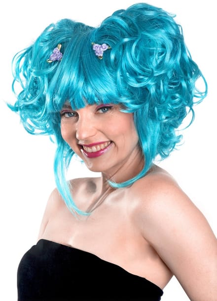 Manga Pruik Turquoise - Kostuum pruik voor carnaval