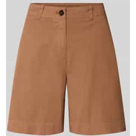 regular fit chino-shorts van katoenmix