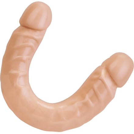 "Doc Johnson Double Header 12"" - Dubbele Dildo - beige - Ø 38 mm"