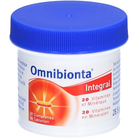 Omnibionta Integral Vitaminen & Mineralen 30 tabletten