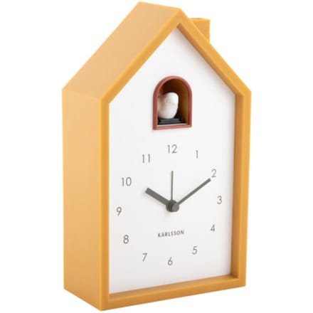 Karlsson wekker modern cuckoo oker