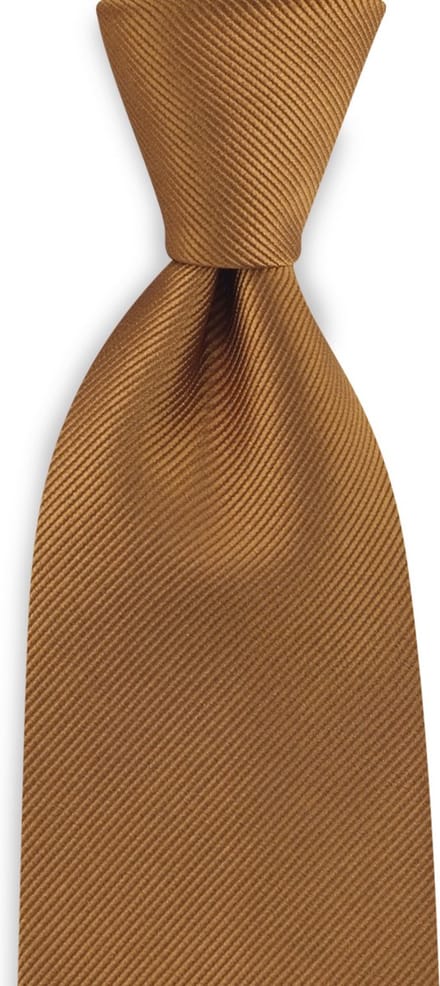 JB Collection - Stropdassen - stropdas zijde cognac repp - cognac