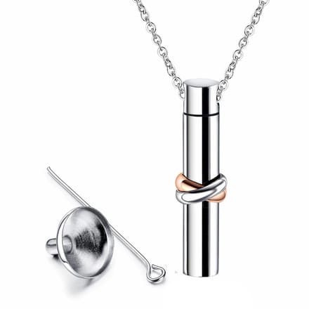 Fako Bijoux® - Ashanger / Assieraad - Cilinder - Together Forever Classic - Zilverkleurig