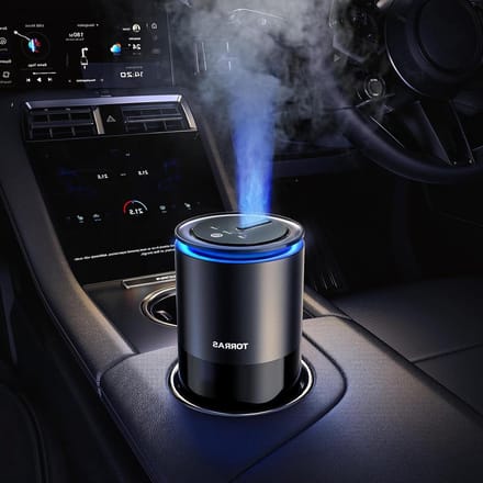 Auto Luchtverfrisser - Geur Diffuser - Auto Interieur - Ultrasone Mist - 45 ml - Zwart