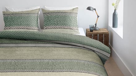 Snoozing Doreen - Flanel - Dekbedovertrek - Lits-jumeaux - 240x200/220 cm - Groen