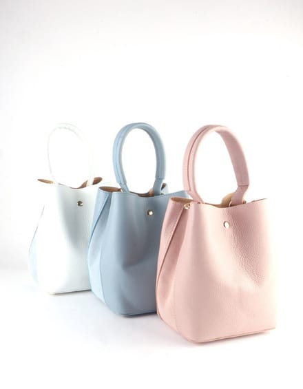Giuliano lederen handtas Airah - Dames - Made in Italy - Roze