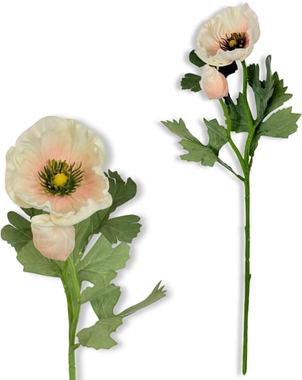 Inspiruj Serie - Synthetische Papaver - Beige - 44 cm - Piankowy Bloem