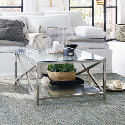 LOBERON Salontafel Stamford zilverkleurig