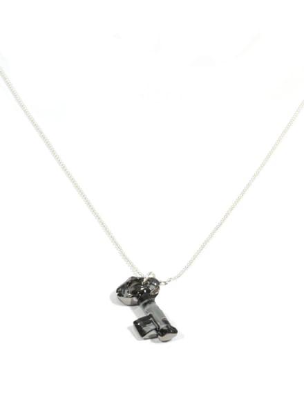 IbizaMen - heren - ketting - ballchain - rvs - sleutel - Swarovski
