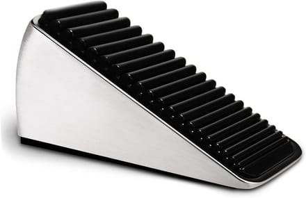 Zware Deurstoppers - Deurwig Deurblokkade - Deur Open Houden - Zinklegering en Siliconen - 66 cm Hoog - Zilver