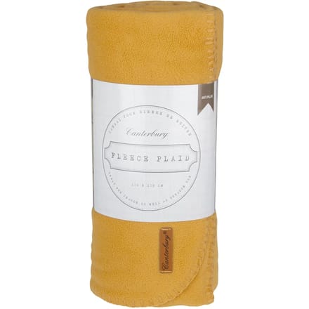 Canterbury Plaid - Fleece - Cozy - Geel - 150 x 130 cm