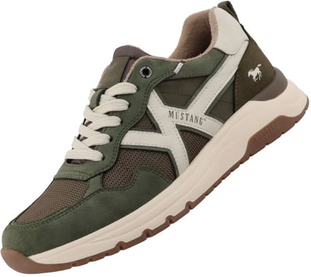 Mustang herensportschoenen kaki