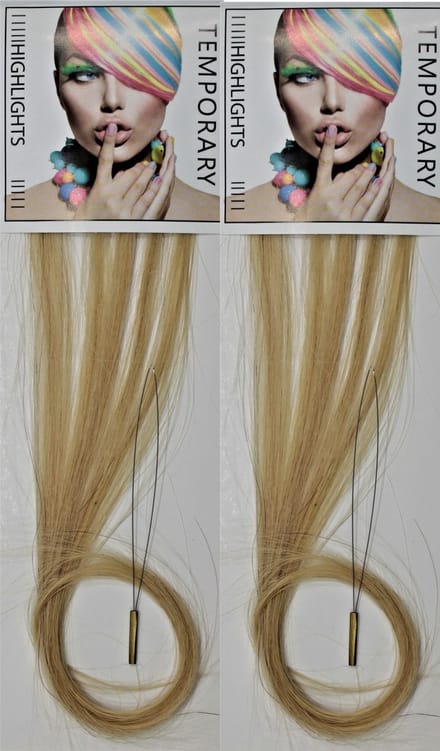 Human Haar extensions herbruikbaar goud blond - Extensions - High Lights - Low Lights - Haarversiering - Haar extensions - Echt haar - Trendy - Feest - Kerstkapsel - Sinterklaas cadeau - Elegant - haaraccessoires - Dames - Meisjes - Haarkleuringen