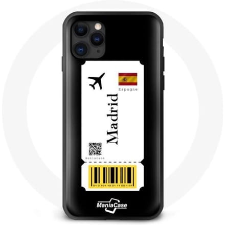 Coque iphone 13 billet d'avion madrid