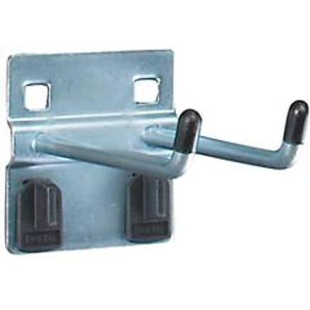 Dubbele haak met brede onderplaat, ø 6 x D 75 mm, 5 stuks