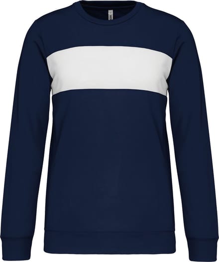 PROACT® Sweater in polyester PA373 - Sporty Navy / White - S