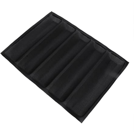 Siliconen Ademend DIY Brood Bakplaat Frans Brood Pan Bakvorm voor Thuisgebruik black