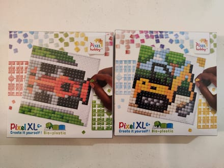 PIXELHOBBY PIXEL XL SET 2 COASTERS BULLDOZER/F1