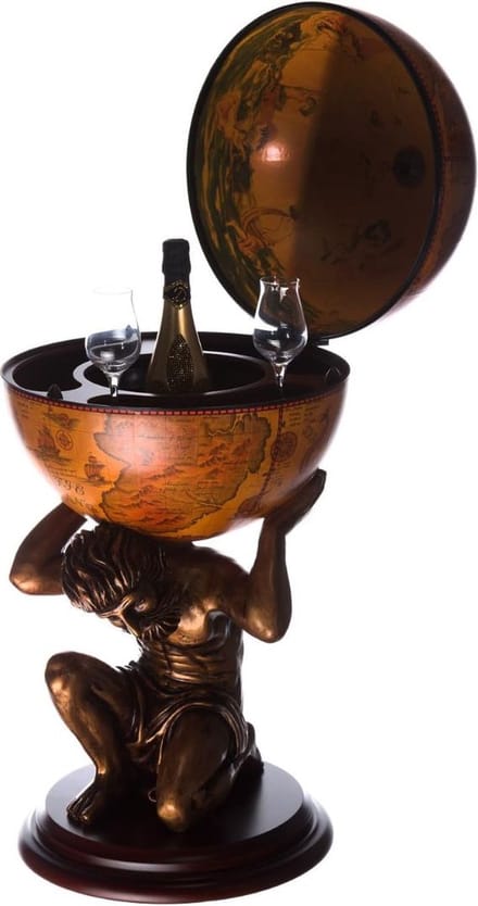 White-Label® Globebar - Wereldbol bar - Whiskey Set - Bijzettafel - Authentiek