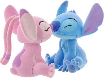 Disney Enesco - Flocked Kissing Stitch And Angel (beperkte uitgave)