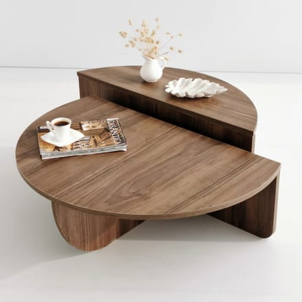 Asir - Salontafel - Okkernoot - 90 x 60 x 30 cm