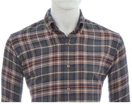 Eden Valley Ruitshirt flannel grijs