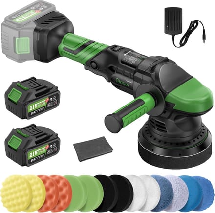 Draadloze Excentrische Polijstmachine Accu 21V Batterij Aangedreven
