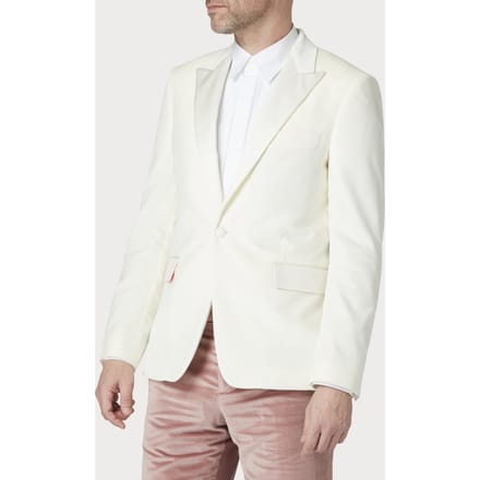 Paul Smith Evening 1btn Jacket White Maat: 48 | Blazers Outlet | Heren | Wit