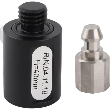 Adaptateur de Poteau de Levés Filetage 5/8inx11 Longueur 40mm Alliage d'Aluminium Adaptateur à Libération Rapide GPS black