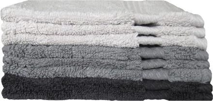 iSleep Terry Washand - 16x21 cm - Licht Grijs - 10 stuks