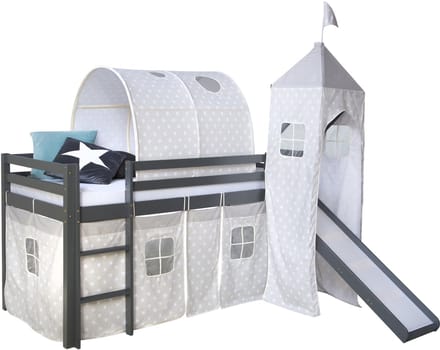 Homestyle4u Hoogslaper - 90x200 cm - Grijs