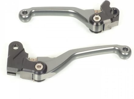 Paire de levier articulés coloris titane pour moto Honda 80 CR 1998 à 2007 Neuf