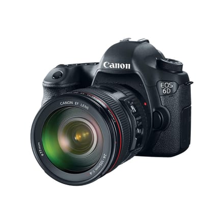 Canon EOS 6D Full Frame DSLR Camera + EF 24-105mm f/4L IS USM Zoomlens zwart