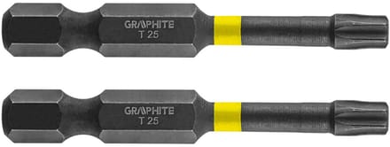 GRAPHITE - TX25 Slagbit - 50 mm - S2 Staal - Duurzaam