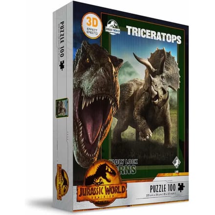 100-delige puzzel SD Toys Jurassic World Triceratops 3D