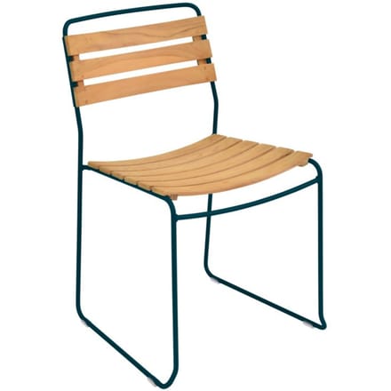 Fermob - SURPRISING Stoel Teak - 21 acapulcoblauw
