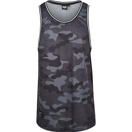 Urban Classics Camo Mesh Heren Tanktop - donkercamouflage - 3XL