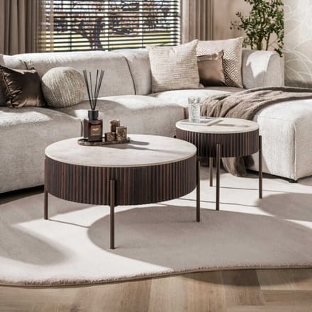 Hoyz salontafel ceramo - 80x80x40 cm