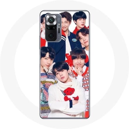 Coque pour Xiaomi Redmi Note 10 Pro BTS Affiche Memebers Cadeau de Noël 2023
