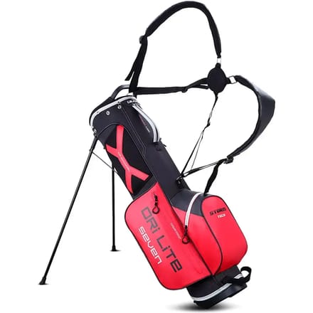 Big Max Dri Lite Seven G - Waterdichte Golftas - Standbag - Zwart Rood