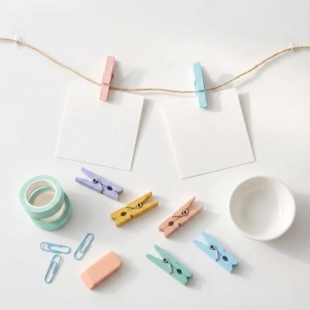 Mini Knijpers Pastel - 30 Houten Mini Knijpertjes - Knijpertjes voor Kaarten of Foto's