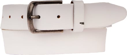 Presly & Sun Heren - Leren riem - Wit - 90cm