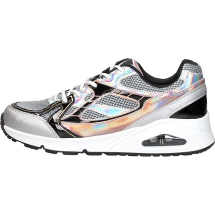 Skechers Uno Gen1-Platinum Flash Meisjes Sneakers - Zilver