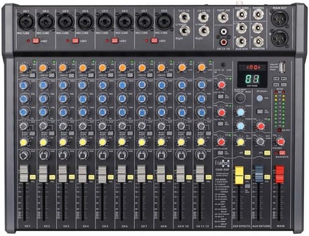 E-Lektron C848-DSP 16 kanaals mengpaneel - Met USB interface, DSP effecten en Bluetooth