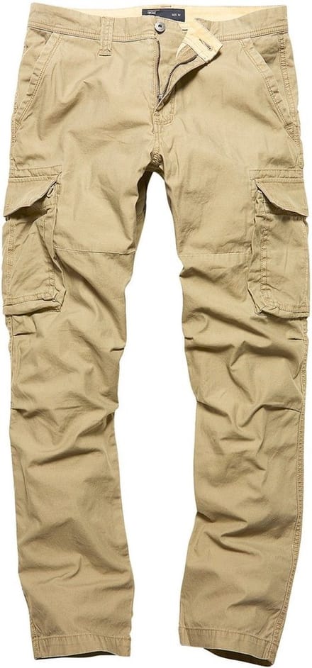 Vintage Industries Cargo-broek Reef Pants Dark Khaki