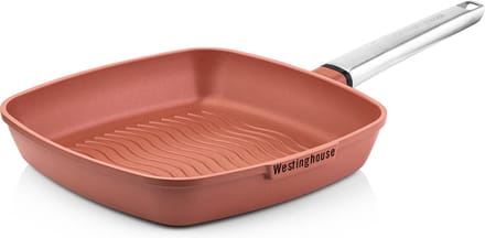 Westinghouse Performance Grillpan – Ø28 cm – PFOA-vrij – Inductie Pan – Oranje