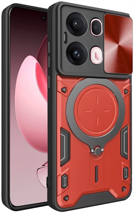 Hoesje geschikt voor Oppo Reno13 Pro - Techsuit CamGuard Pro Back Cover - Rood