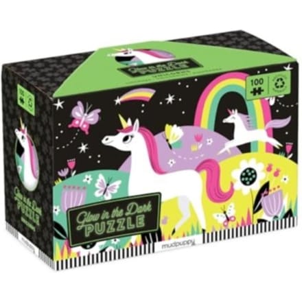 Unicorns Glow-In-The-Dark Puzzle - Allison Black